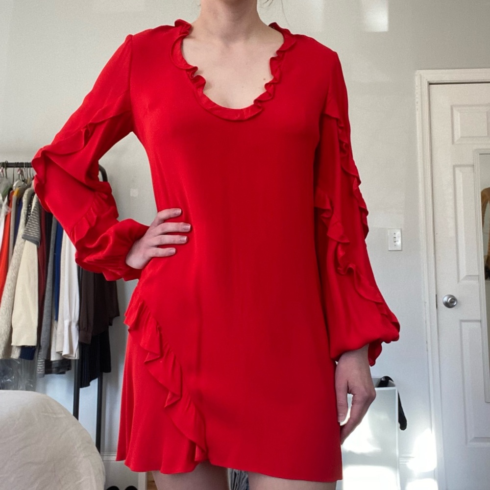 Short Long-Sleeve Alexis Dress